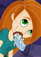 Kim Possible sucking principal's dick for a good mark